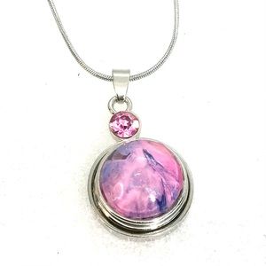 Necklace 20mm Snap Jewelry Stainless Steel SN20 display